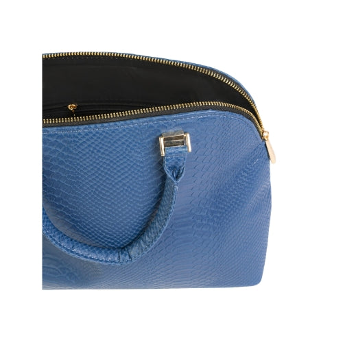 Structured Textured Top Handle Handbag