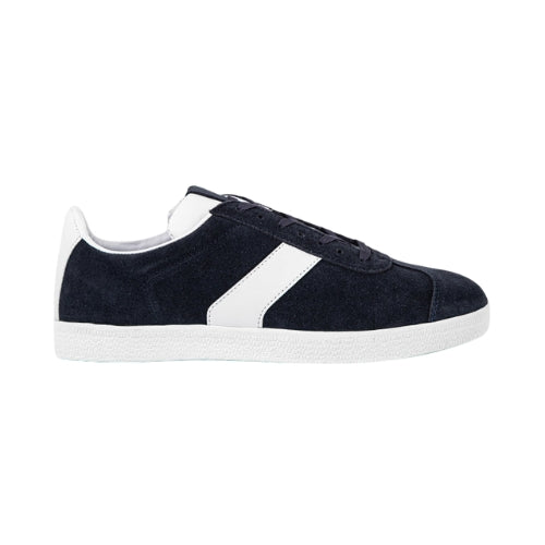 Suede Casual Sneakers Navy White Design