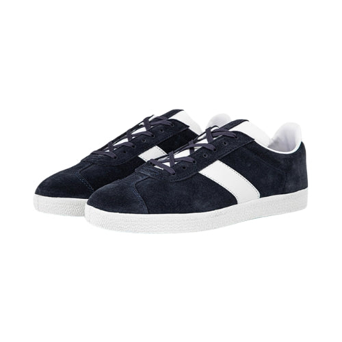 Suede Casual Sneakers Navy White Design
