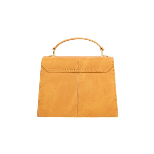 Elegant Structured Top Handle Satchel Bag